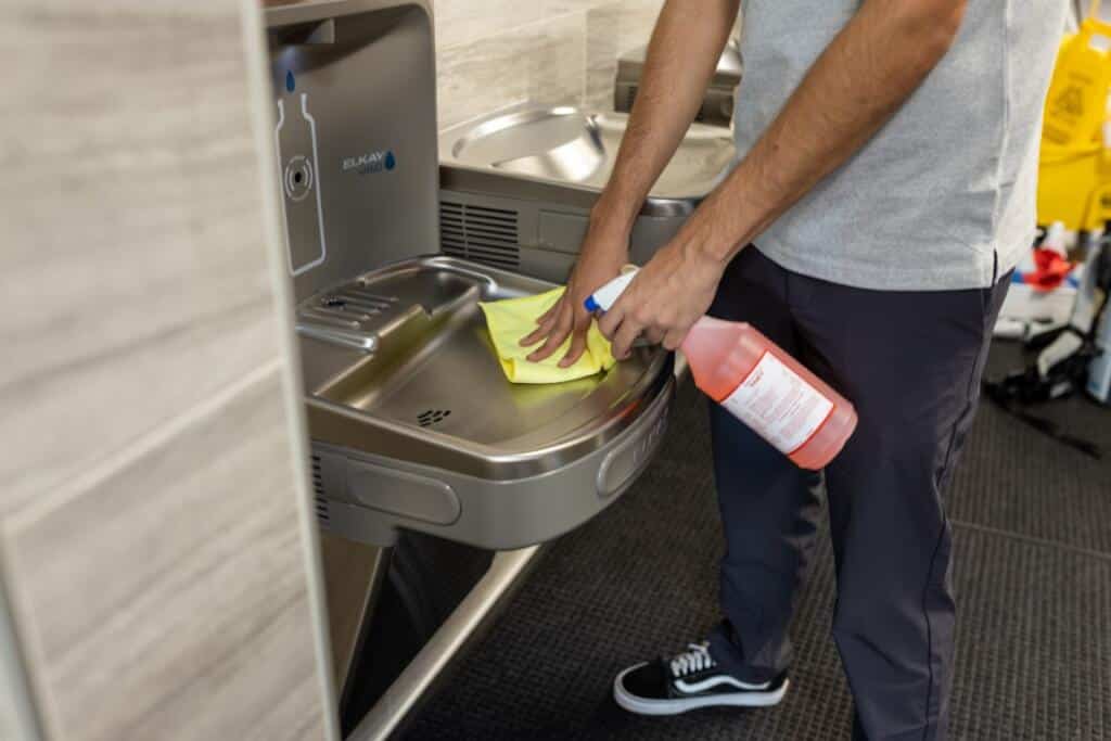 Disinfecting High-Touch Restroom Areas